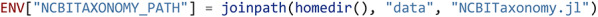 NCBITaxonomy.jl: rapid biological names finding and reconciliation.
