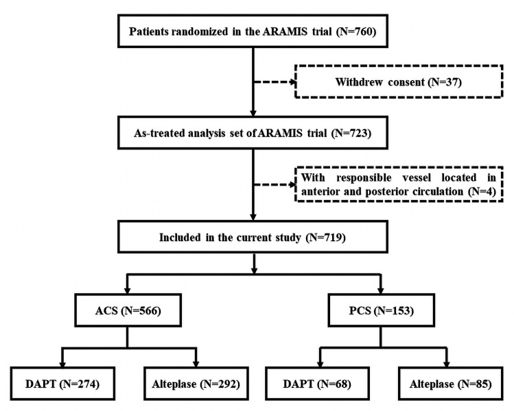Dual antiplatelet versus alteplase in anterior and posterior circulation minor stroke.