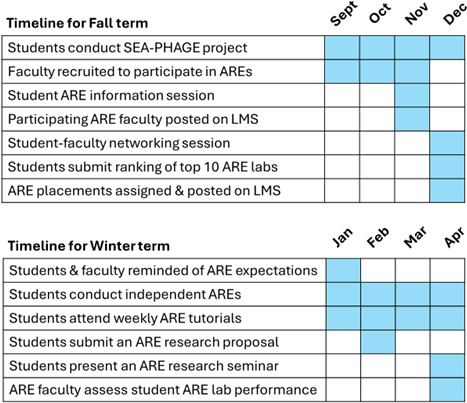 Coupling discovery-based learning and apprenticeship research experiences: a novel undergraduate laboratory course model.