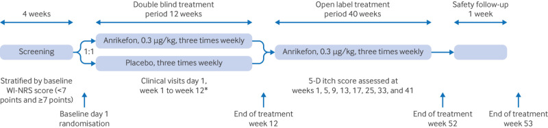 Efficacy and safety of anrikefon in patients with pruritus undergoing haemodialysis: multicentre, double blind, randomised placebo controlled phase 3 trial.