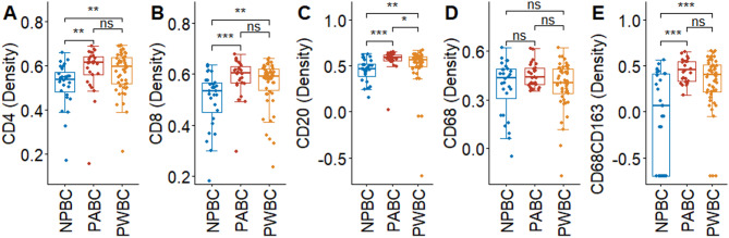 Characterization of the tumor immune microenvironment in pregnancy-associated breast cancer through multiplex immunohistochemistry and transcriptome analyses.