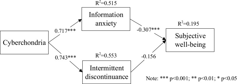Does Cyberchondria Influence Subjective Well-Being in Online Healthcare platforms?-An Empirical Study.