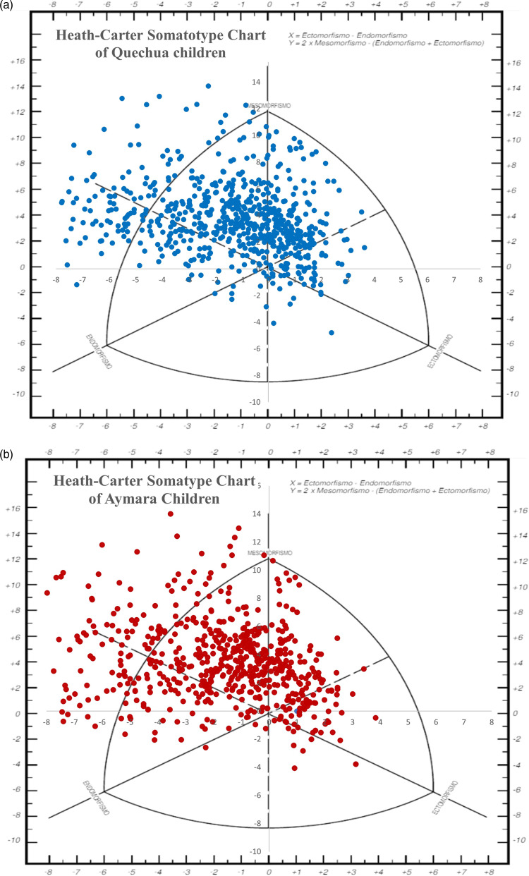 Nutritional status, body indices, and somatotype in Aymara and Quechua children from high Andean areas of Peru.