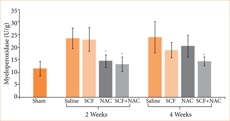 Enemas with sucralfate and n-acetylcysteine can reduce inflammation and oxidative stress in colonic mucosa without fecal stream.
