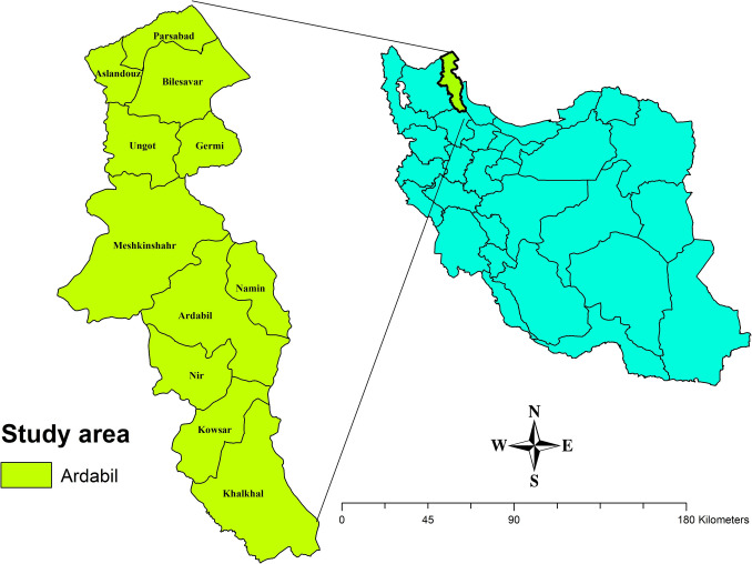 Geographical correlation and prevalence of scabies in Ardabil Province the northwest of Iran 2016-2024: A spatiotemporal analysis.