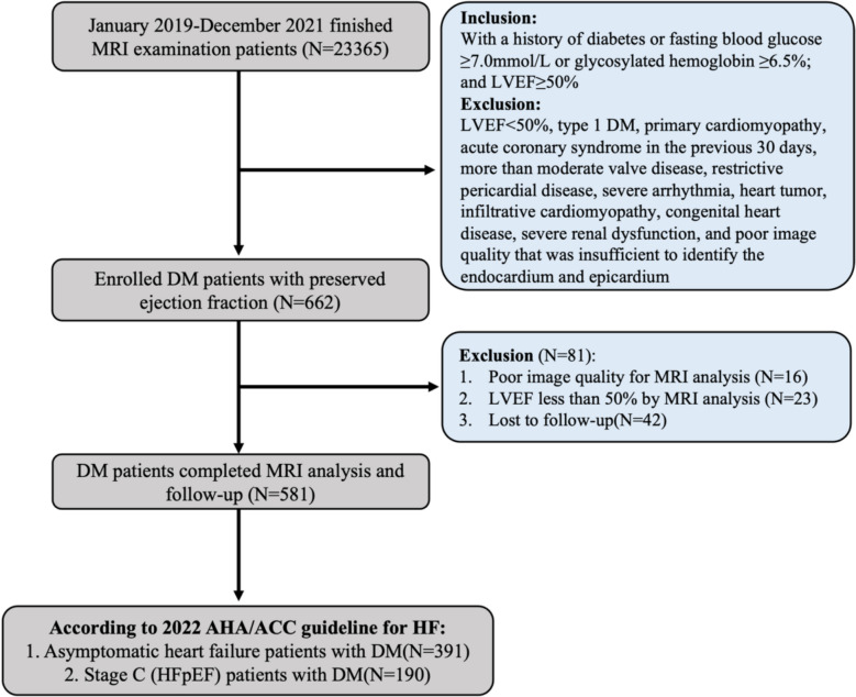 Risk stratification and outcomes in diabetes mellitus patients with preserved ejection fraction: a cardiac MRI study.
