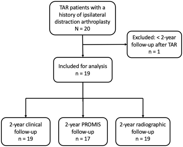Total Ankle Replacement Outcomes in Patients With Prior Distraction Arthroplasty.
