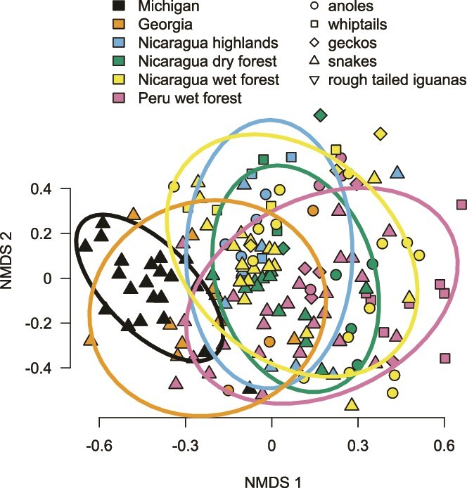 Increased host diversity limits bacterial generalism but may promote microbe-microbe interactions.