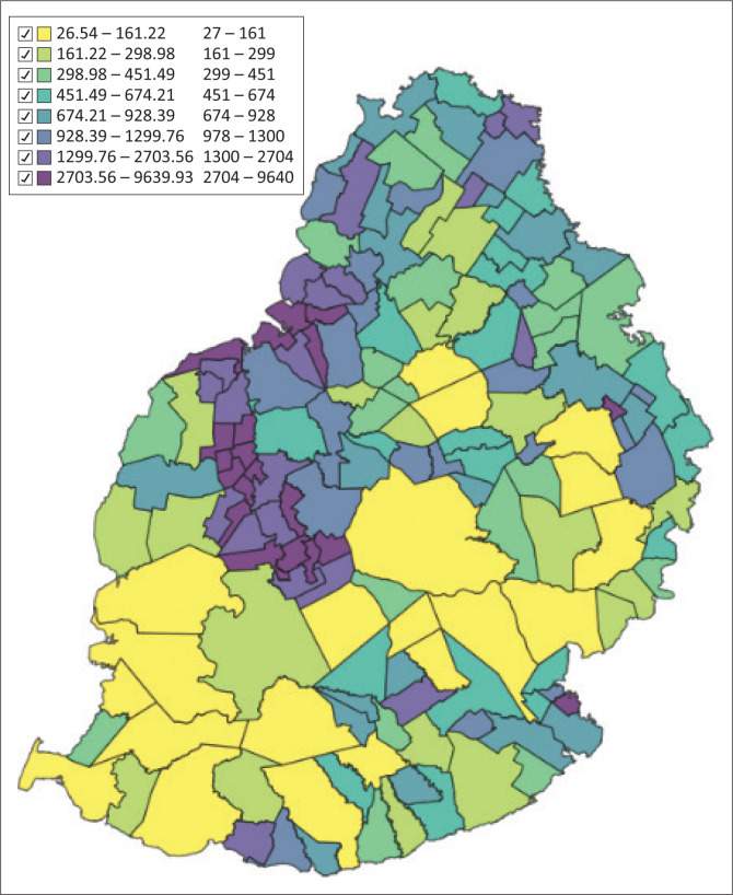 Identifying drivers of dengue fever outbreaks in Mauritius using Geographic Information System.