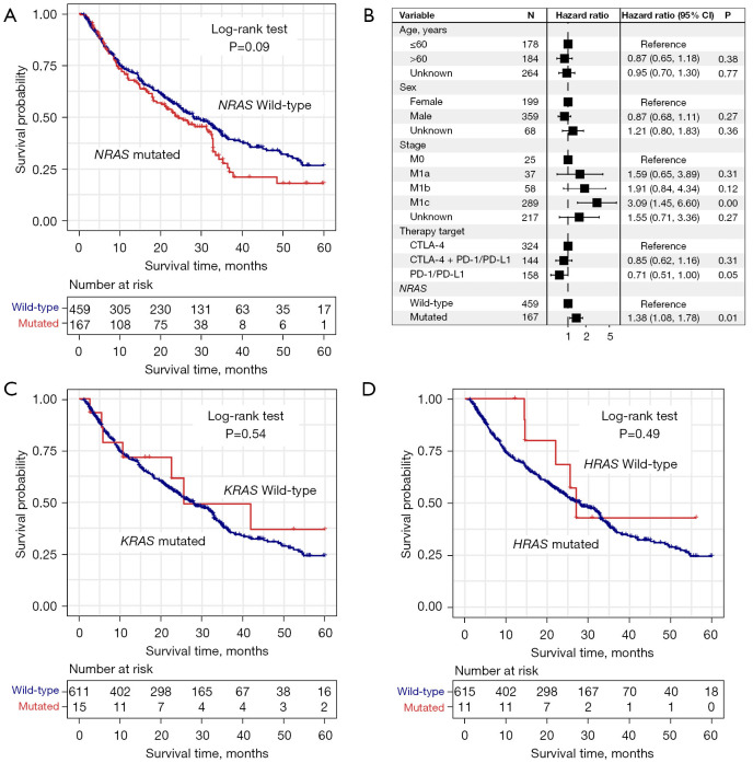 Clinical immunotherapeutic significance of <i>RAS</i> gene mutations in melanoma.
