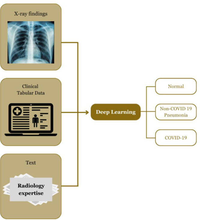 Designing the CORI score for COVID-19 diagnosis in parallel with deep learning-based imaging models.