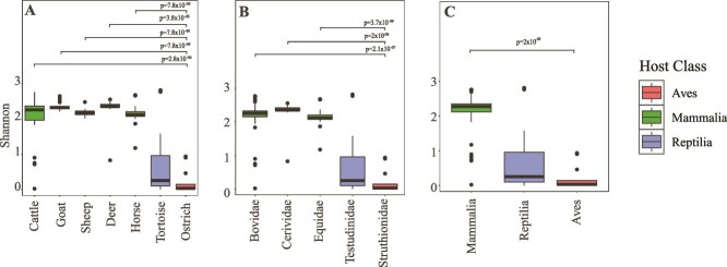 Anaerobic gut fungal community in ostriches (<i>Struthio camelus</i>).