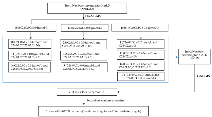 Optimization of the Performance of Newborn Screening for X-Linked Adrenoleukodystrophy by Flow Injection Analysis Tandem Mass Spectrometry.
