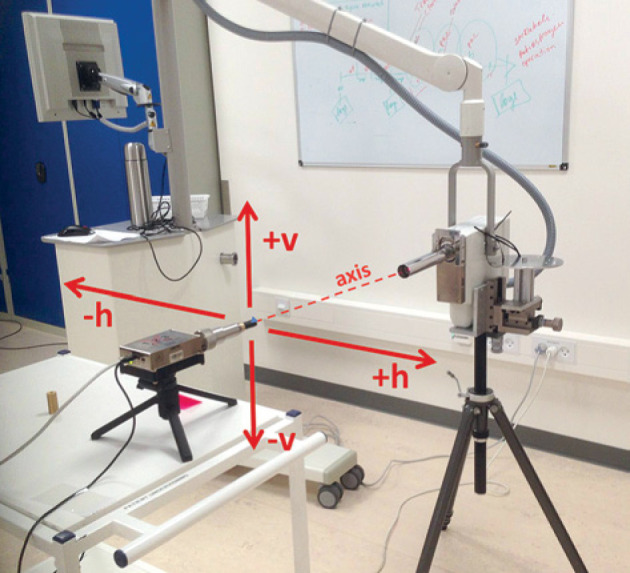 X-ray spectra emitted by the electronic brachytherapy unit Papillon 50 measured with a CdTe spectrometer.