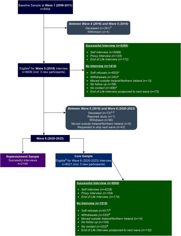 Cohort Profile Update: The Irish Longitudinal Study on Ageing (TILDA)-Waves 5 and 6.