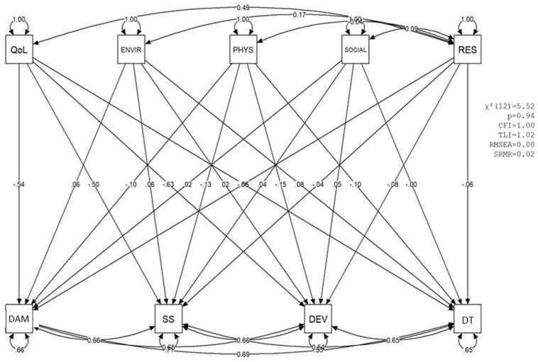 Resilience, Quality of Life, and Minor Mental Disorders in Nursing Professionals: A Study in Challenging Work Environments.