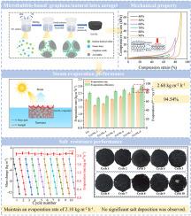 Microbubble-based elastic graphene aerogel for efficient solar-driven interfacial evaporation