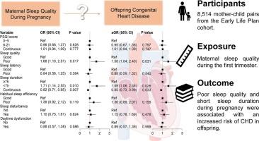 Maternal sleep during pregnancy and offspring congenital heart disease: Findings from a birth cohort study