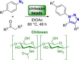 Organocatalytic-assisted synthesis of 1,2,3-triazoles mediated by chitosan beads