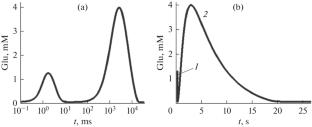 A Kinetic Model of the Functioning of the Glutamatergic Synapse: A Key Synaptic Contact in the Human Brain