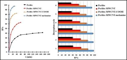 Comparative evaluation of functionalized magnetic perlite–MWCNT composites for removing azacitidine and pemetrexed from water