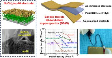 Flexible all-solid-state supercapacitor with boosted energy density based on Ni(OH)2/nanoporous Ni composite electrodes