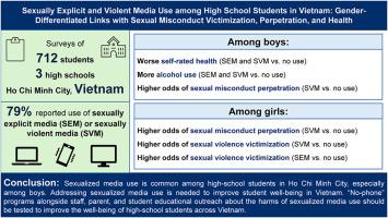 Sexually explicit and violent media use among high school students in Vietnam: Gender-differentiated links with sexual misconduct victimization, perpetration, and health