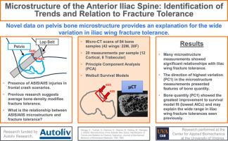 Microstructure of the anterior iliac Spine: Identification of trends and relation to fracture tolerance