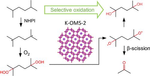 Selective Partial Oxidation of 2,5-Dimethylhexane with Dioxygen Catalyzed by Manganese Octahedral Molecular Sieves and Promoted by N-Hydroxyphthalimide