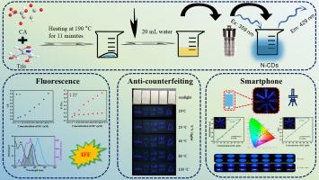 Rapid and facile synthesis of nitrogen-doped carbon dots for fluorescence-smartphone dual-mode detection of doxycycline and anti-counterfeiting applications