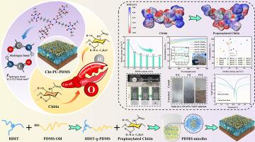 Hydrogen-bond network reconstruction driven transparent α-chitin polyurethane coatings for eco-friendly surface protection: Synergistic antifouling and anticorrosion enhancement