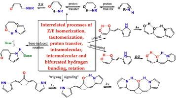 Tautomerism, Z/E isomerization, and H-bonding in the amino and N-hetaryl derivatives of carbonyl compounds