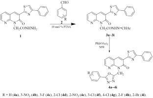 Synthesis and Biological Evaluation of Novel 1-(5-Phenyl-1,3,4-oxadiazol-2-yl)methyl-3-(4-phenylthiazol-2-yl)-1,8-naphthyridin-2(1H)-one Derivatives