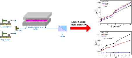 Liquid–solid mass transfer in micropacked bed reactors with immiscible liquid–liquid two-phase flow