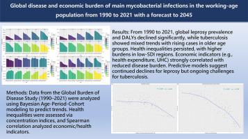 Global disease and economic burden of main mycobacterial infections in the working-age population from 1990 to 2021 with a forecast to 2045