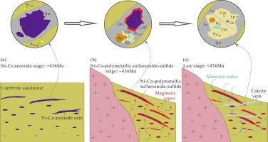 Formation of Ni-Co-polymetallic sulfarsenide-sulfide mineralization in the Longhua Ni-Co hydrothermal vein deposit, Dayaoshan area, South China: Constraints from in-situ apatite U-Pb geochronology, sulfide S-Pb isotopes and trace element compositions