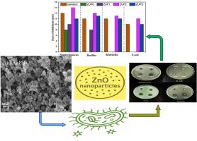 PEG-functionalized ZnO nanoparticles synthesized by Co-precipitation for improved antibacterial performance