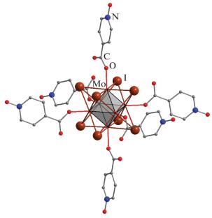 Terephthalate and Isonicotinate N-Oxide Complexes of the {Mo6I8}4+ Cluster