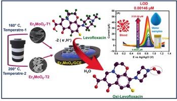 Enhanced electrochemical detection of the antibiotic levofloxacin using temperature optimized Er2MoO6 nanomaterials for environmental monitoring
