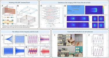 Modeling and analysis of underwater oscillation of a flexible biomimetic caudal fin driven by MFC based on ANCF