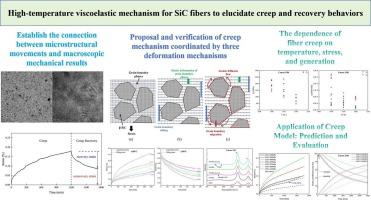 High-temperature viscoelastic mechanism for SiC fibers to elucidate creep and recovery behaviors