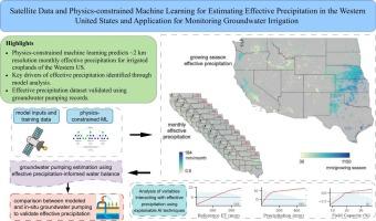 Satellite data and physics-constrained machine learning for estimating effective precipitation in the Western United States and application for monitoring groundwater irrigation