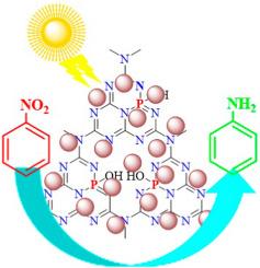 Visible light mediated photocatalytic conversion of nitroaromatics to aminoaromatics employing a P doped g-C3N4/CuFe2O4 nanocomposite