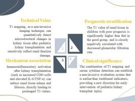T1-mapping quantitative assessment of renal function and changes in serum cytokine levels after renal transplantation in children