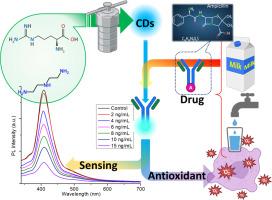 Fluorescent detection of antibiotics in dairy products and household water using biocompatible doped carbon dots