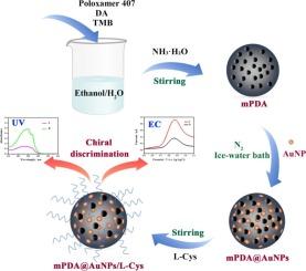 Synthesis of chiral multi-hole polydopamine nanospheres for spectroscopic and electrochemical discrimination of tryptophan enantiomers