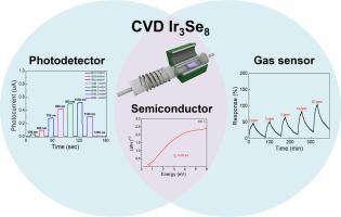 Growth and characterization of Ir3Se8 thin films via chemical vapor deposition for NIR photodetector and gas sensor applications