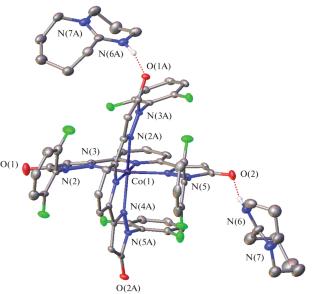 Spin State of the pH-Sensitive Cobalt(II) Complex with the Bis(pyrazol-3-yl)pyridine-Based Ligand