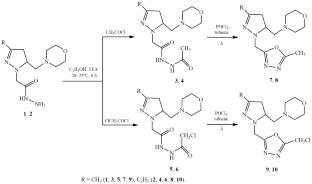 Synthesis of 1,3,4-Oxadiazole Derivatives Based on 2-[3-Alkyl-5(morpholinomethyl)-4,5-dihydro-1H-pyrazol-1-yl]-acetohydrazide