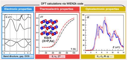 Exploring the structural, optoelectronic, transport, and thermoelectric properties of half-heusler KSrX (X = P, As) for optoelectronic, photovoltaic, and thermoelectric applications